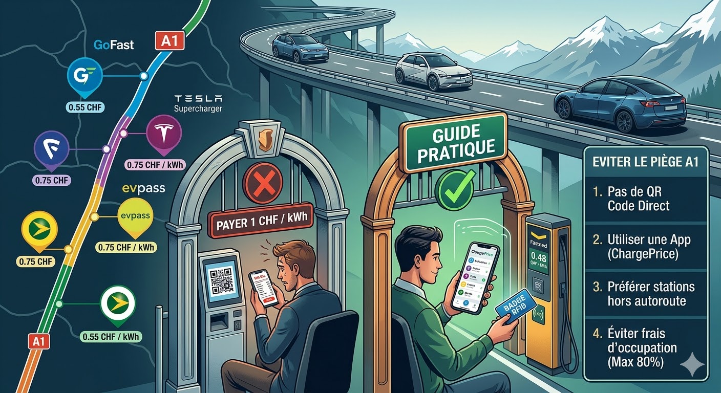 Jungle des prix de la recharge en Suisse : Une enquête de la RTS sème le trouble