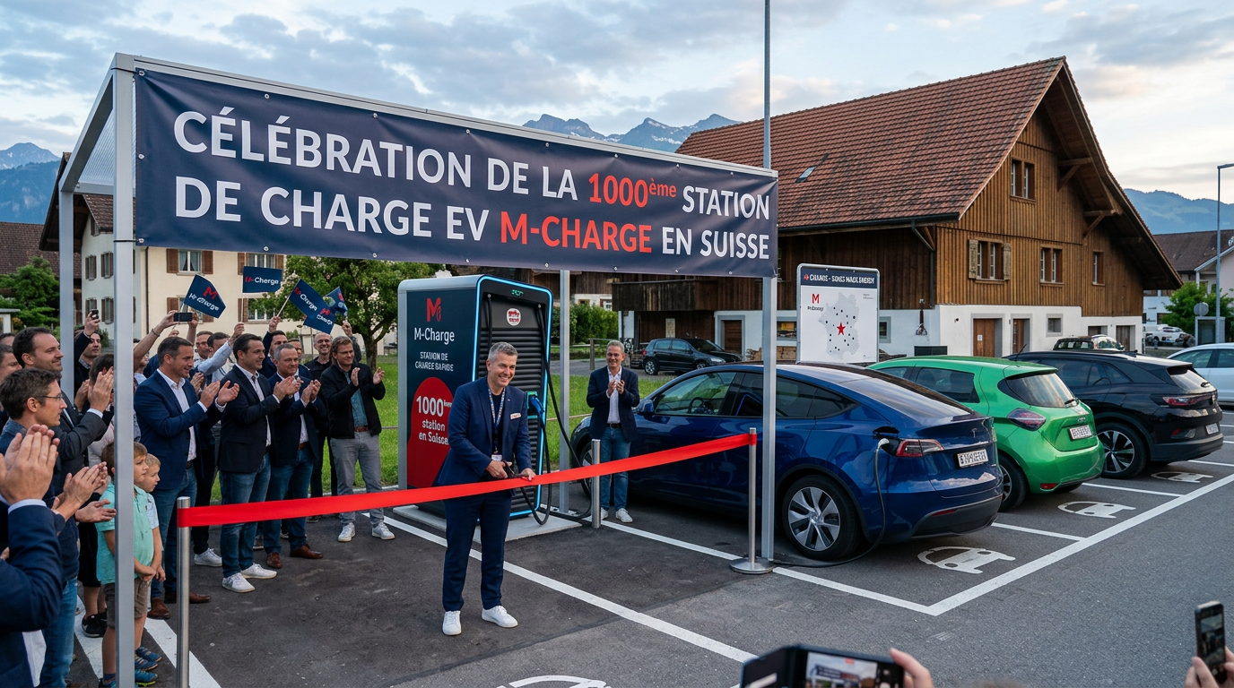 M-Charge atteint 1’000 bornes : Migrol accélère le déploiement suisse
